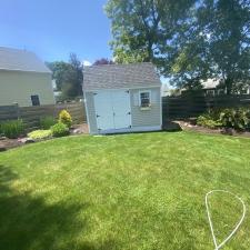 Vinyl Sided Shed Cleaning in Jamestown, RI Image